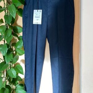 Textured suit Pants navy boys
